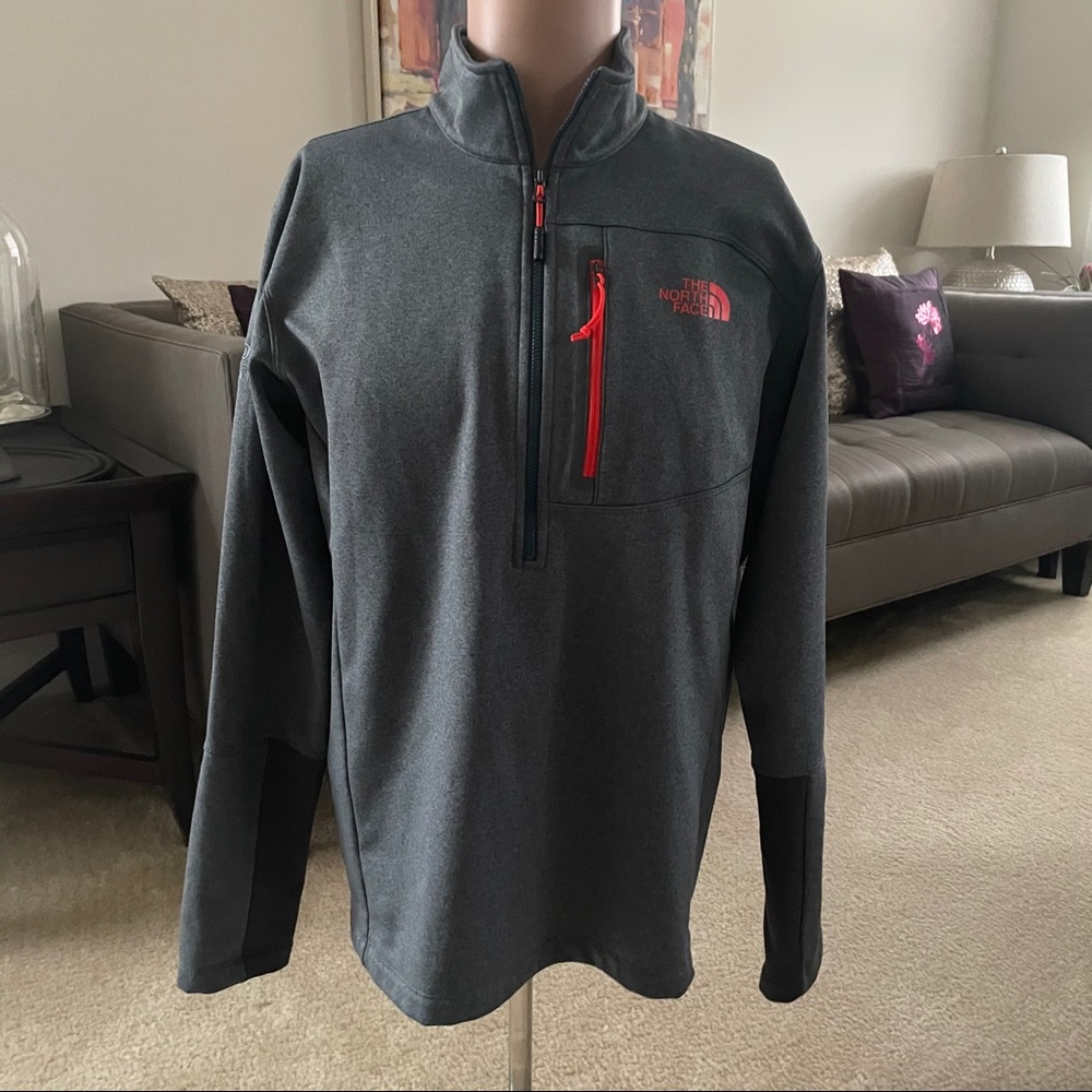 NWOT Gray North Face Half Zip Sweater